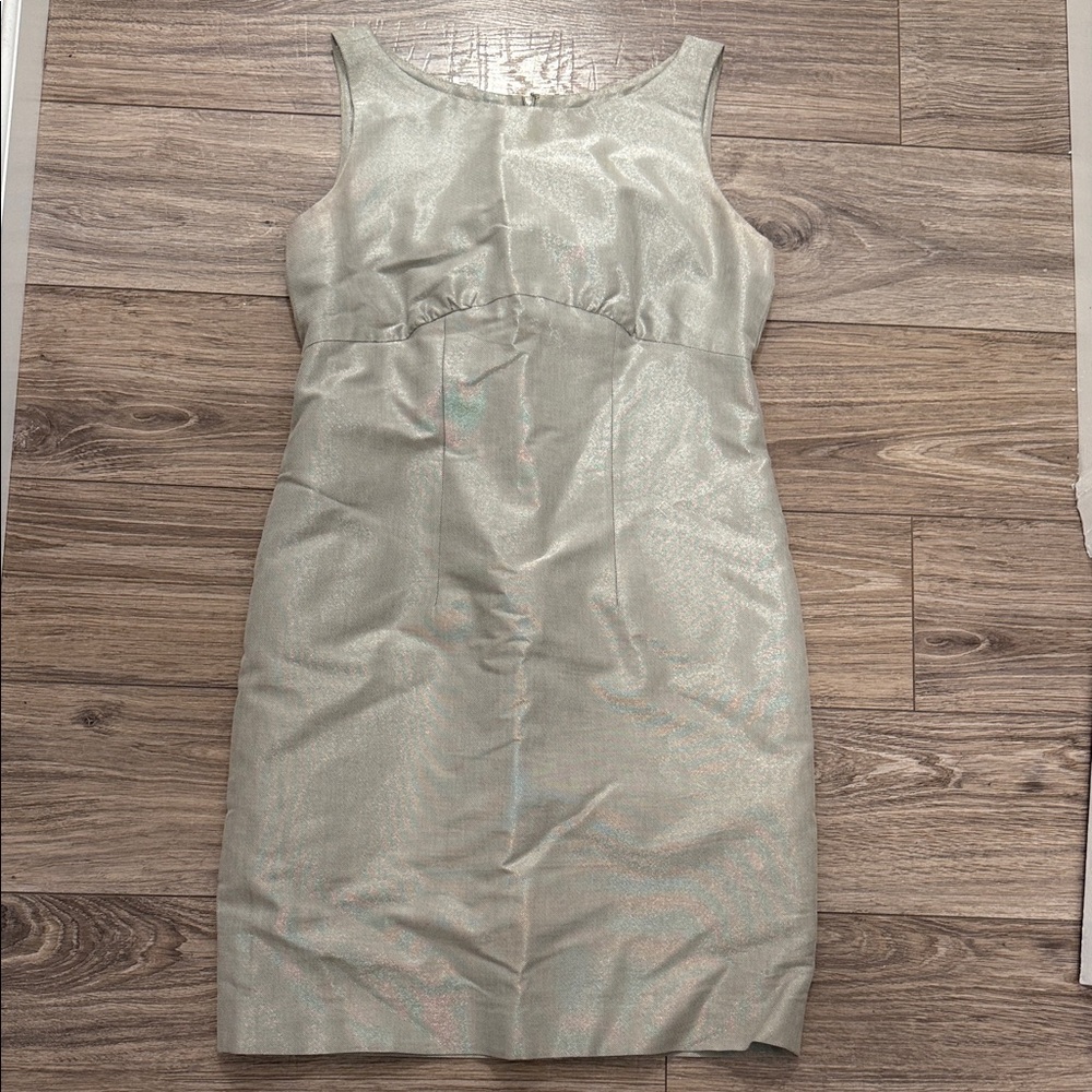 Donna Haag Silver Sleeveless Dress